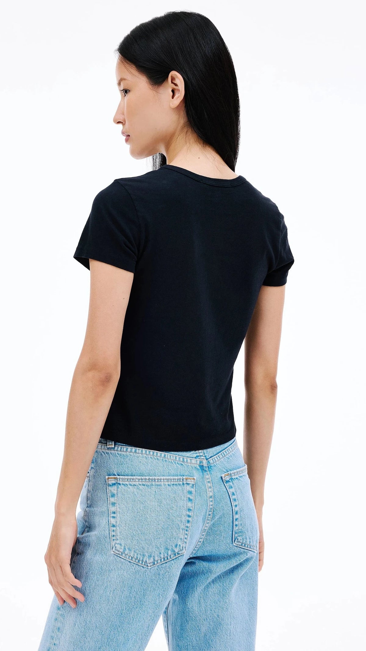 SLVRLAKE Baby Tee in Raven