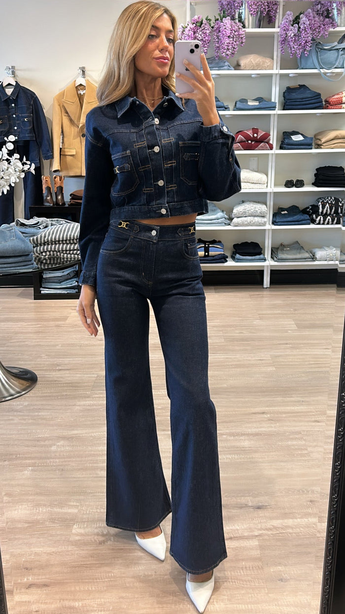 Citizens of Humanity Alma Denim Jacket with Horsebit in Helia