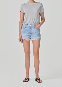 AGOLDE Denim Parker High Rise Vintage Cut Off Short in Swapmeet