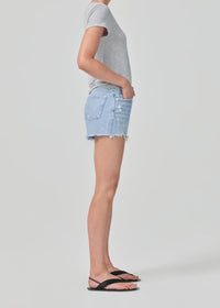 AGOLDE Denim Parker High Rise Vintage Cut Off Short in Swapmeet