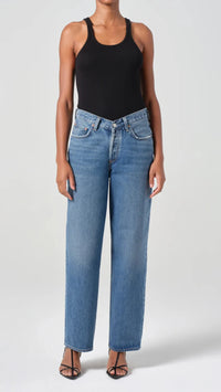 AGOLDE Denim V-Waist Baggy in Cascade