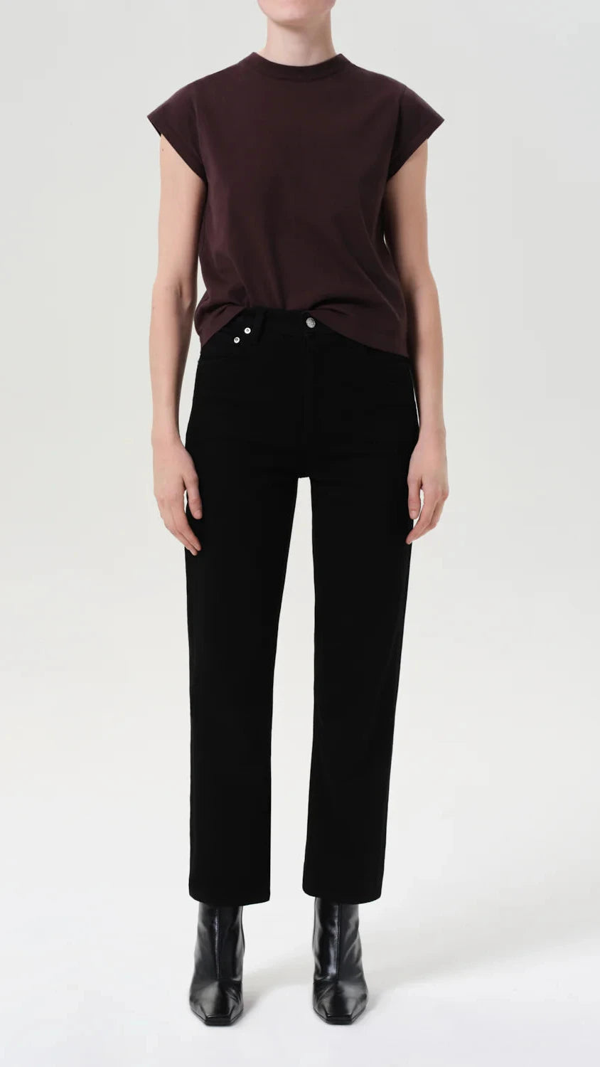 AGOLDE 90's Pinch Waist Crop in Cover