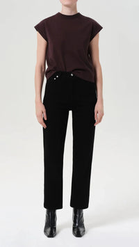 AGOLDE 90's Pinch Waist Crop in Cover