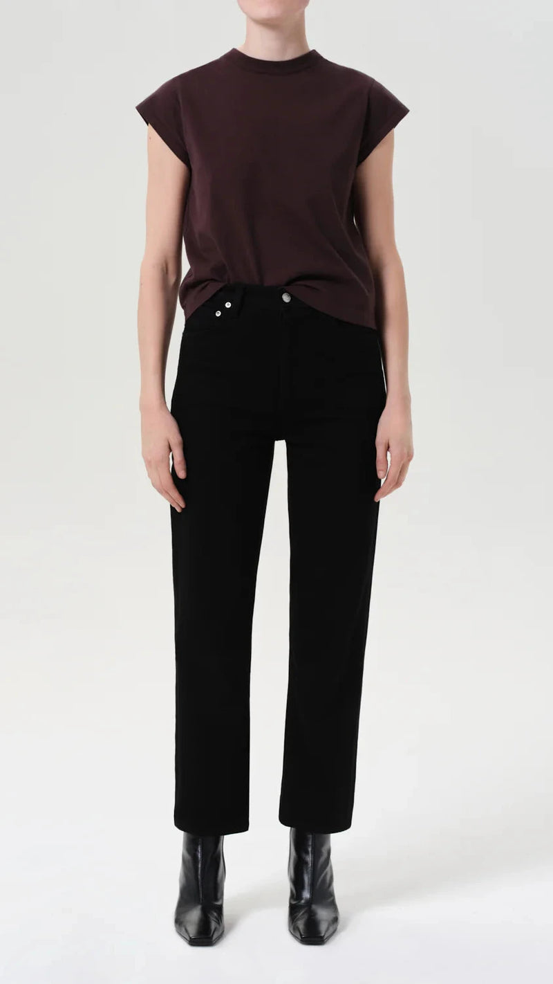 AGOLDE 90's Pinch Waist Crop in Cover