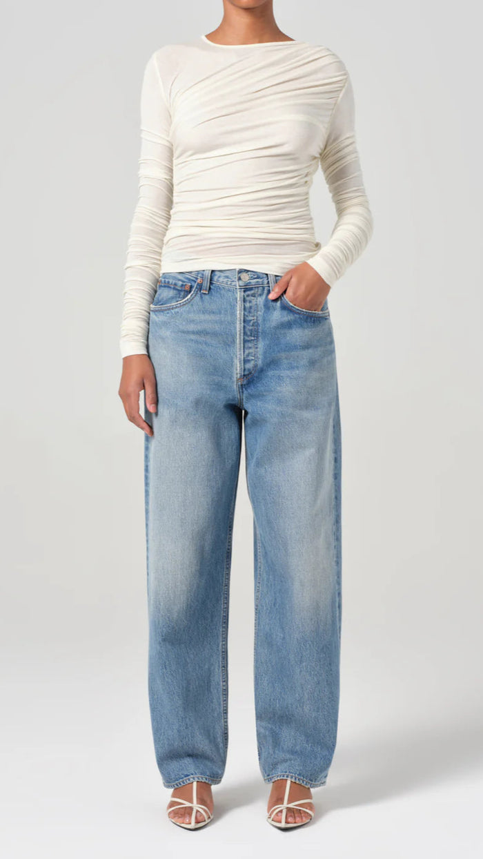 AGOLDE Denim Henson High Rise Baggy Taper in Intuition