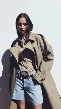 AGOLDE Denim Dame High Rise Baggy Short in Coax