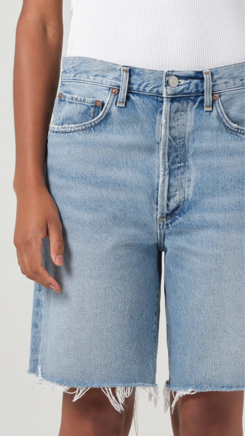 AGOLDE Denim 90s High Rise Loose Short in Force