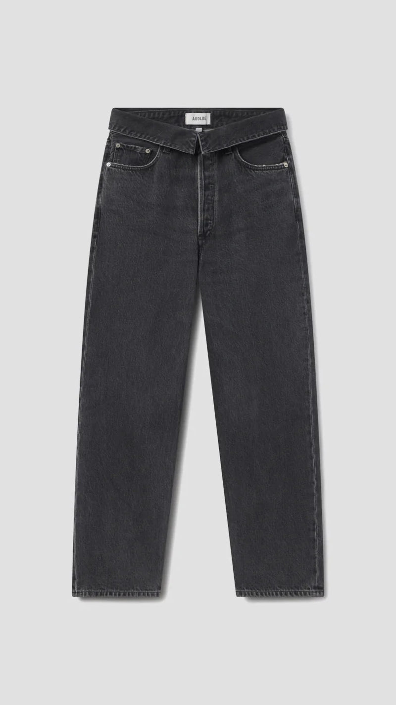 AGOLDE Echo Taper Flip Waist Denim in Zephyr
