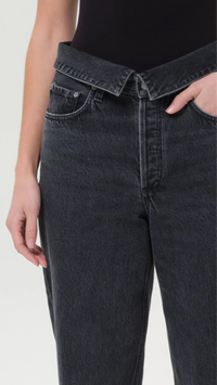 AGOLDE Echo Taper Flip Waist Denim in Zephyr