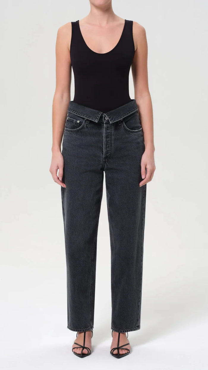 AGOLDE Echo Taper Flip Waist Denim in Zephyr