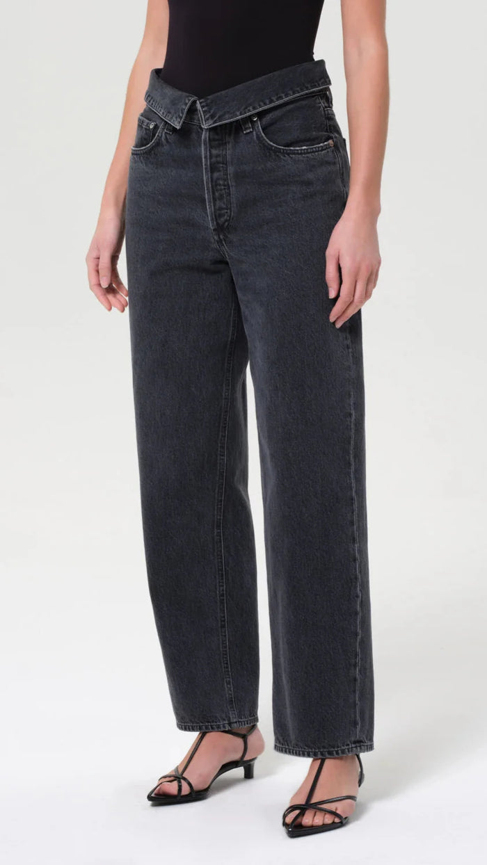 AGOLDE Echo Taper Flip Waist Denim in Zephyr