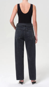 AGOLDE Echo Taper Flip Waist Denim in Zephyr