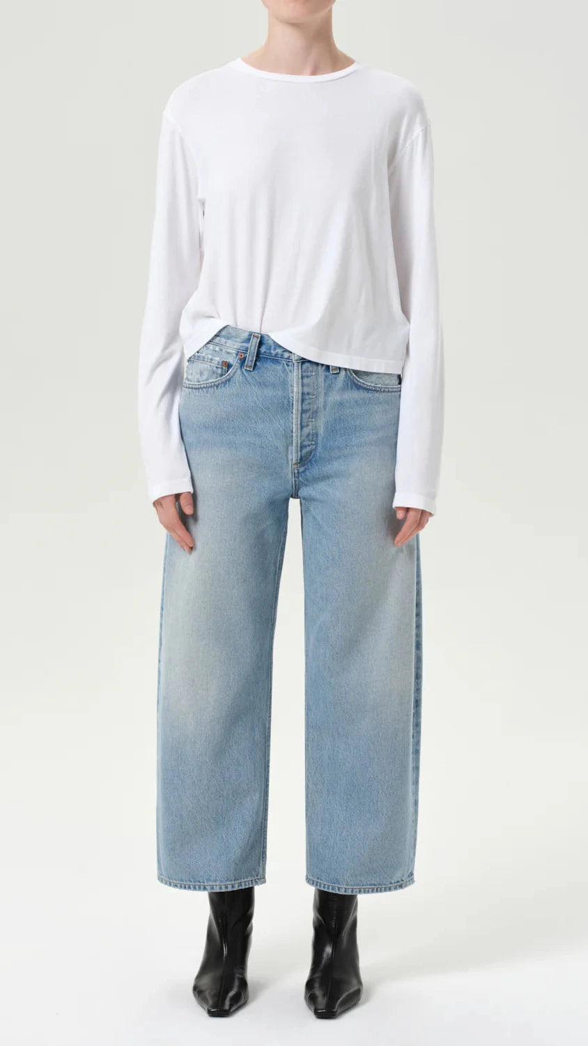 AGOLDE Arc Mid Rise Wide Leg Jean in Orten