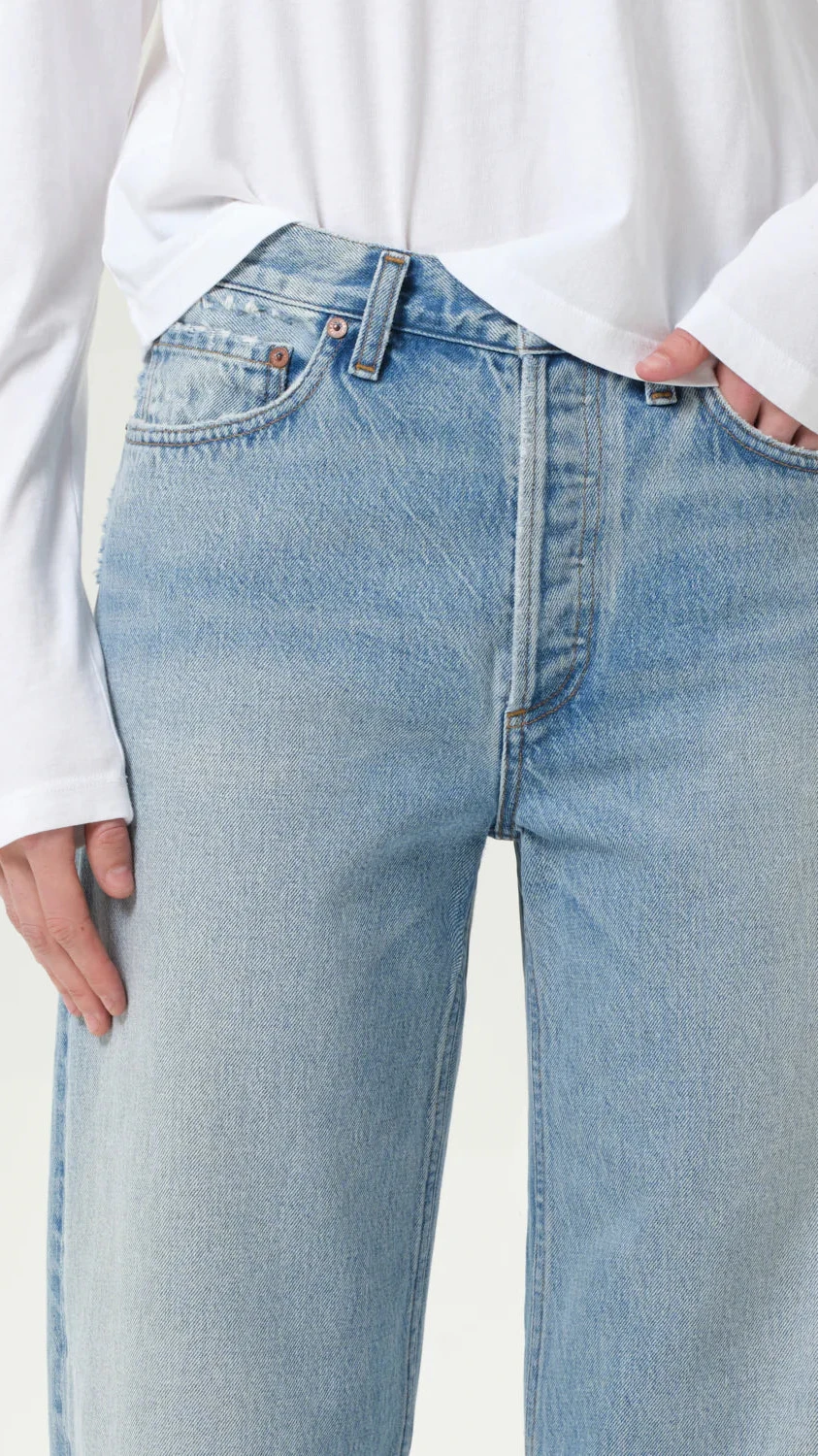 AGOLDE Arc Mid Rise Wide Leg Jean in Orten