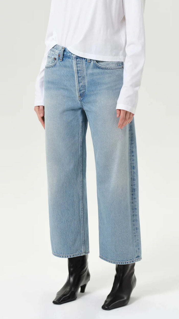 AGOLDE Arc Mid Rise Wide Leg Jean in Orten
