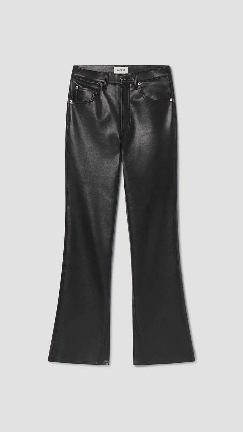 AGOLDE Recycled Leather Kick Boot in Detox