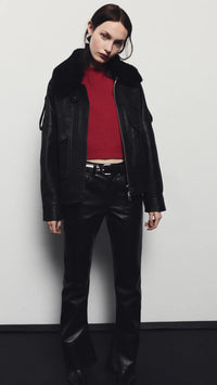 AGOLDE Recycled Leather Kick Boot in Detox