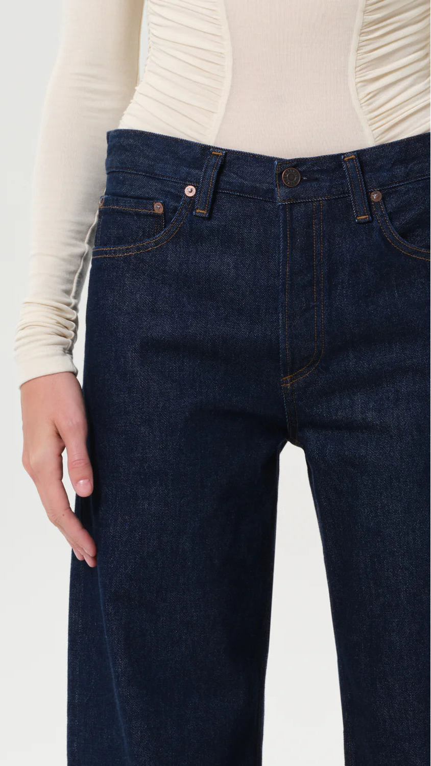 AGOLDE Arc High Rise Relaxed Wide Leg 32" in Rinse