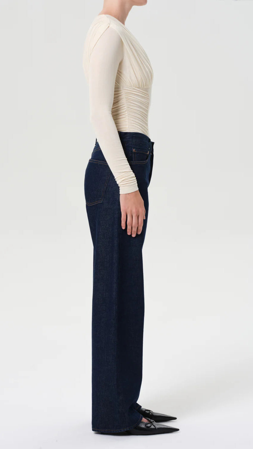 AGOLDE Arc High Rise Relaxed Wide Leg 32" in Rinse