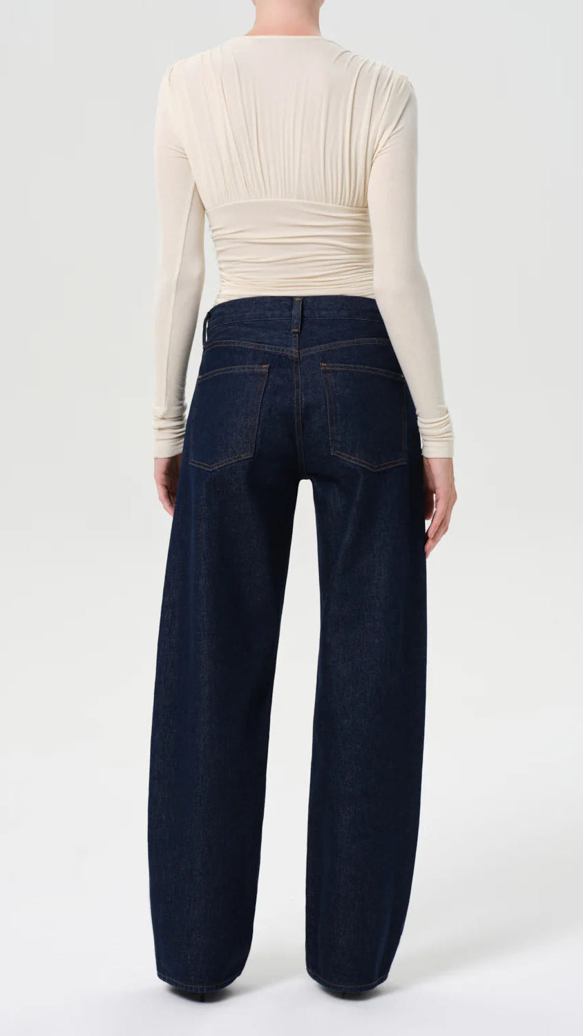 AGOLDE Arc High Rise Relaxed Wide Leg 32" in Rinse