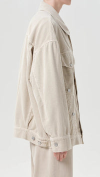AGOLDE Reworked Wayne Corduroy Jacket in Rice Grass