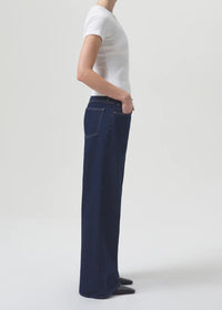 AGOLDE Denim Arlo Ribbed Tee in White