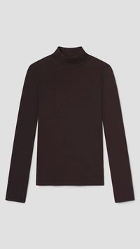 AGOLDE Pascale Long Sleeve Turtleneck in Root