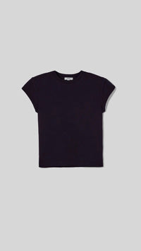 AGOLDE Denim Bryce Shoulder Pad Tee in Black
