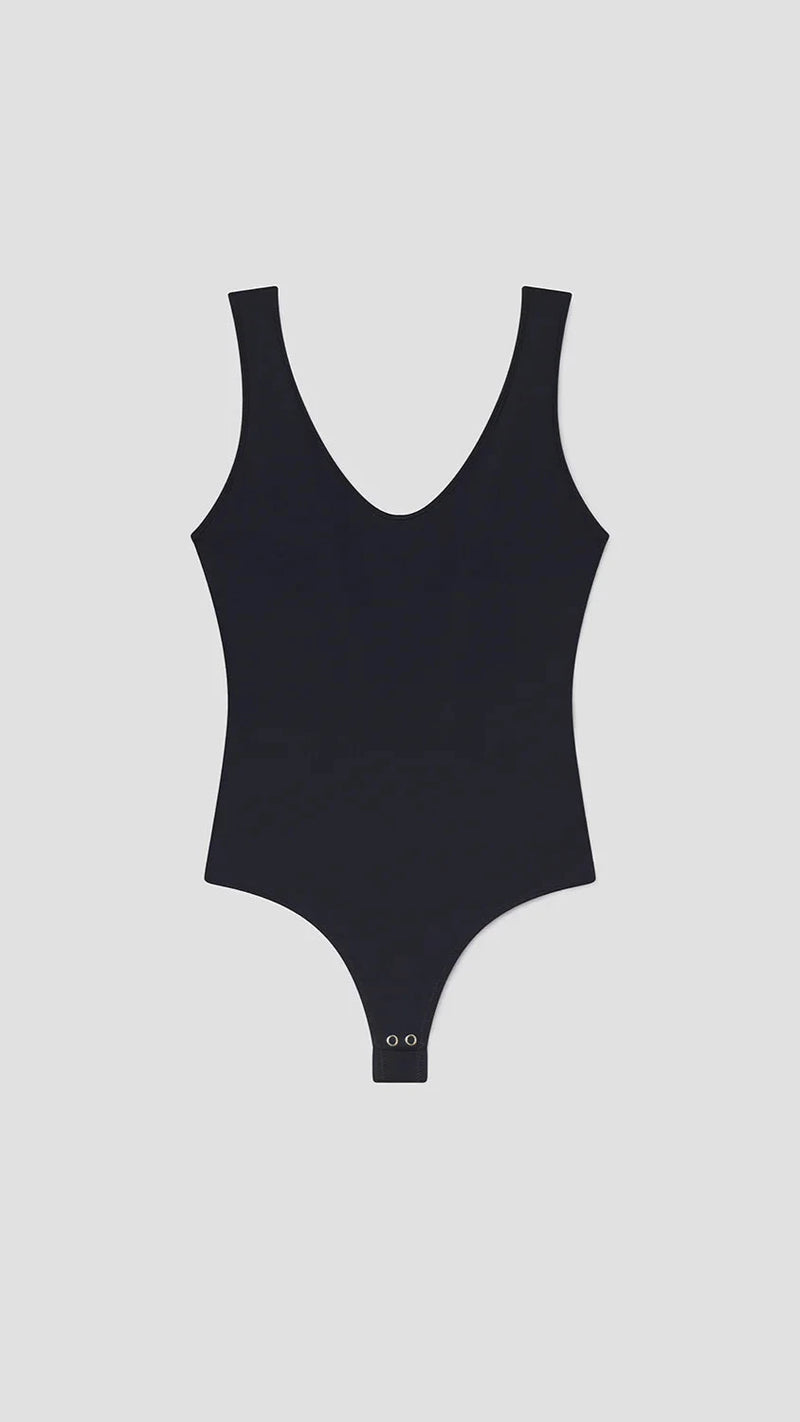 AGOLDE Tova Tank Bodysuit in Navy