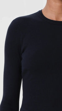 AGOLDE Neema Ribbed Long Sleeve in Mirage