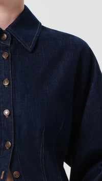 AGOLDE Devon Denim Shirt in Rinse