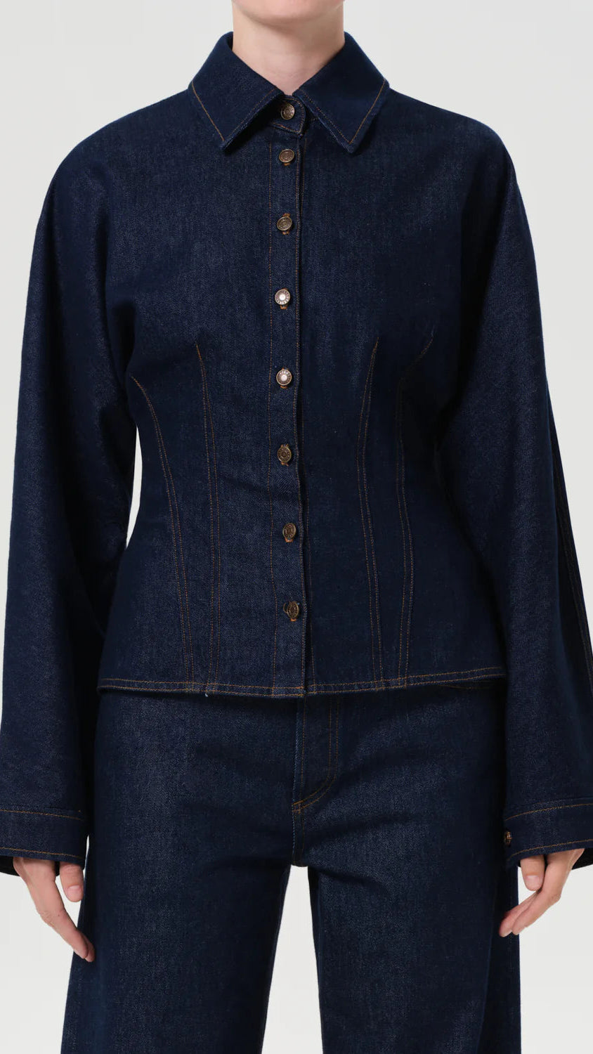 AGOLDE Devon Denim Shirt in Rinse