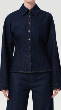 AGOLDE Devon Denim Shirt in Rinse