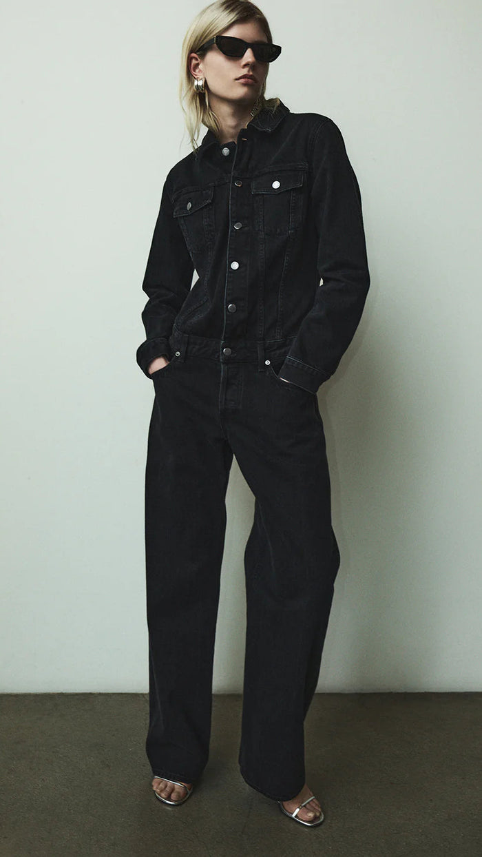 AGOLDE Esther Jumpsuit in Raven