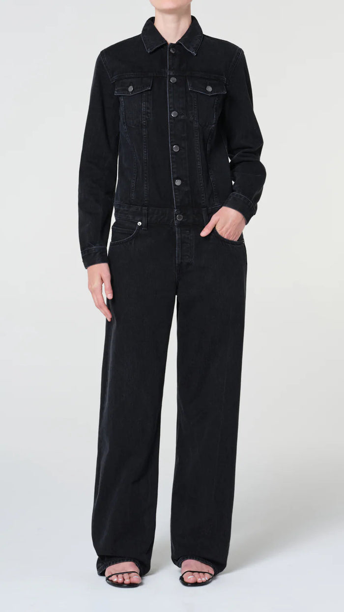 AGOLDE Esther Jumpsuit in Raven