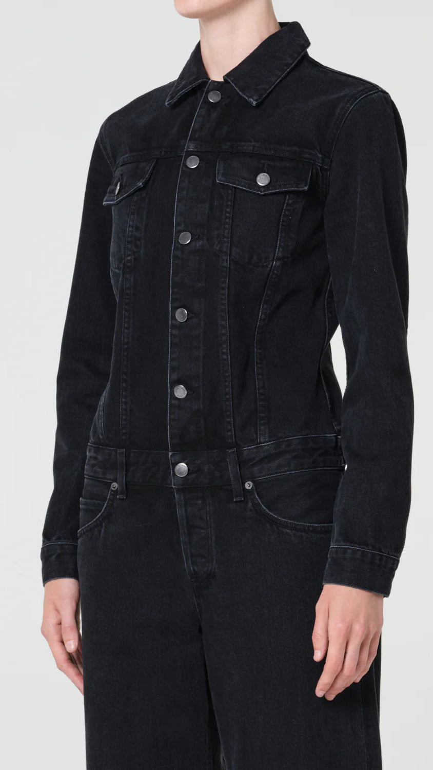 AGOLDE Esther Jumpsuit in Raven