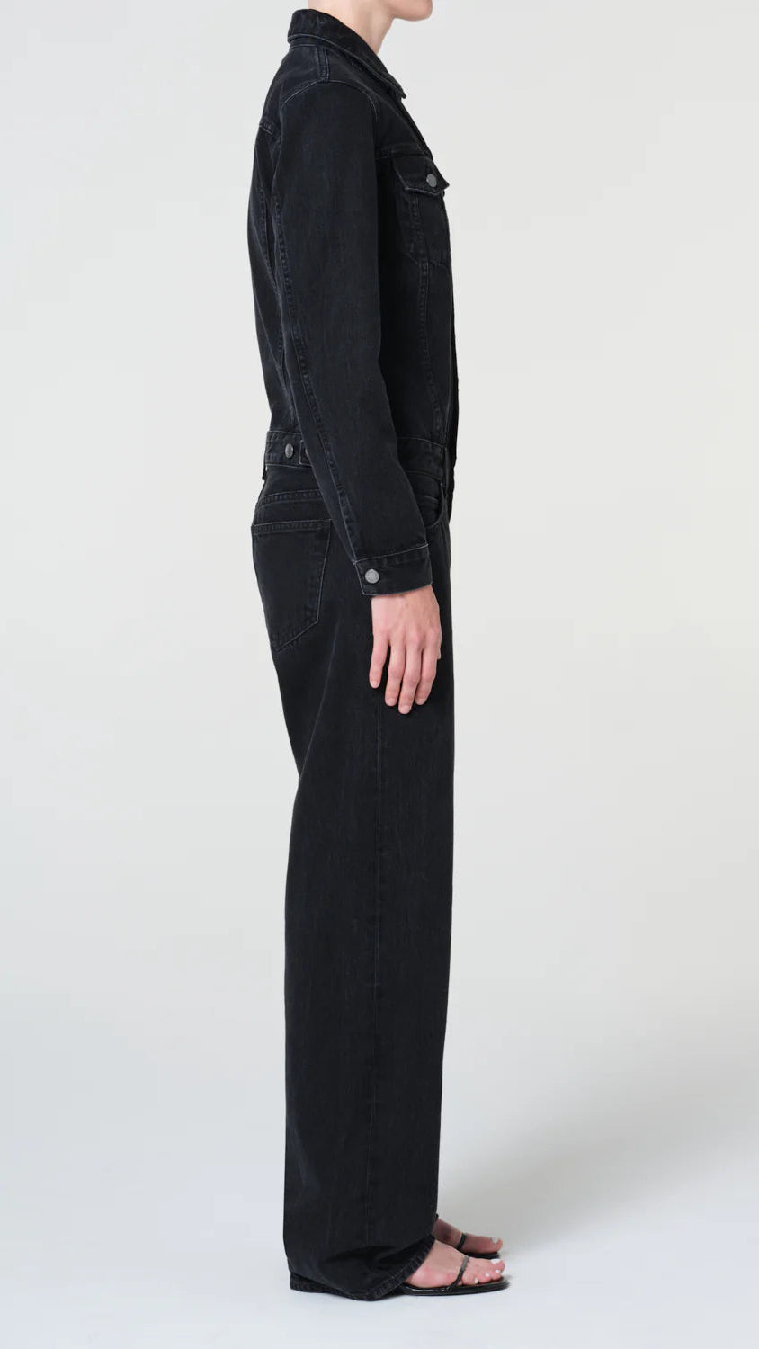 AGOLDE Esther Jumpsuit in Raven