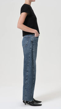 AGOLDE Denim Luna High Rise Piece Taper in Control