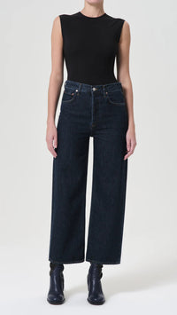 AGOLDE Denim Ren High Rise Wide Leg in Polished
