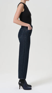 AGOLDE Denim Ren High Rise Wide Leg in Polished