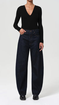 AGOLDE Luna High Rise Pieced Taper Jean in Rinse
