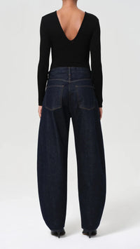 AGOLDE Luna High Rise Pieced Taper Jean in Rinse