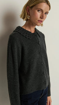Nation LTD Addie Cardigan in Heather Charcoal