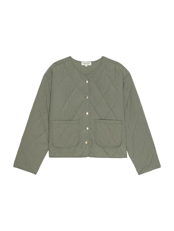Nation LTD Aspen Quilted Jacket in Caster Grey