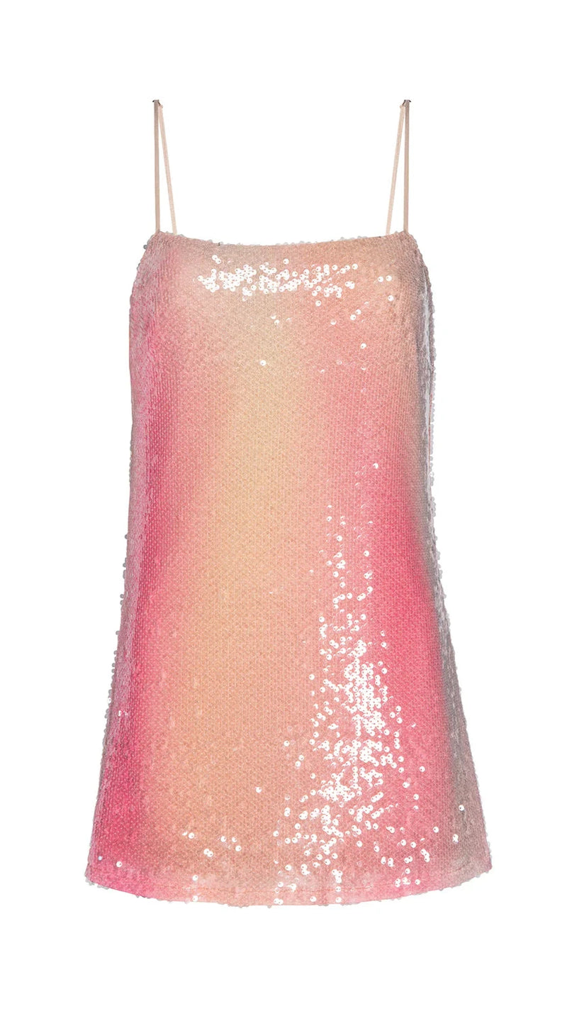 Misa Aline Sequin Mini Dress in Ombre