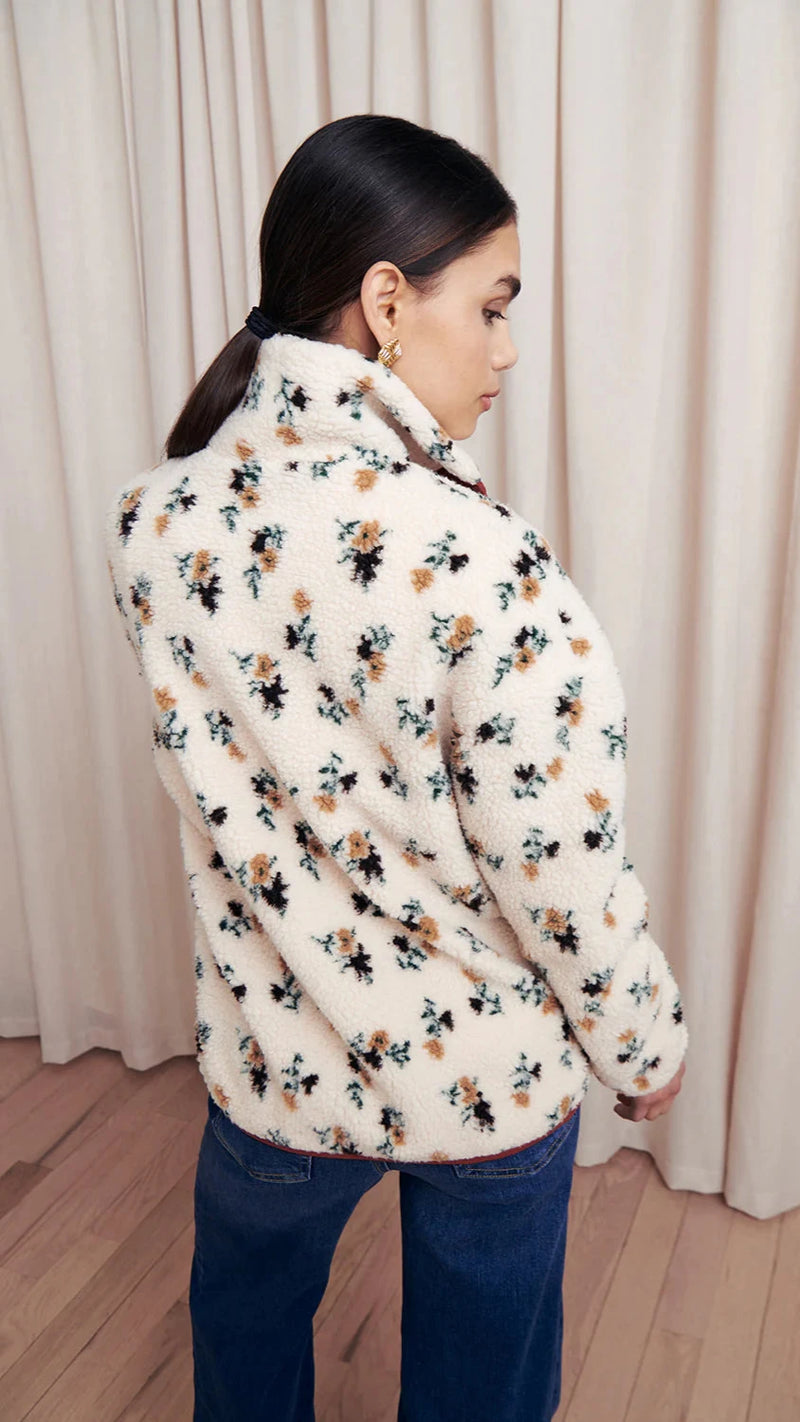Saylor Aliza Teddy Jacket in Floral