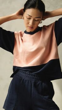 Nation LTD Scout Sweat Short in Navy Night Sky
