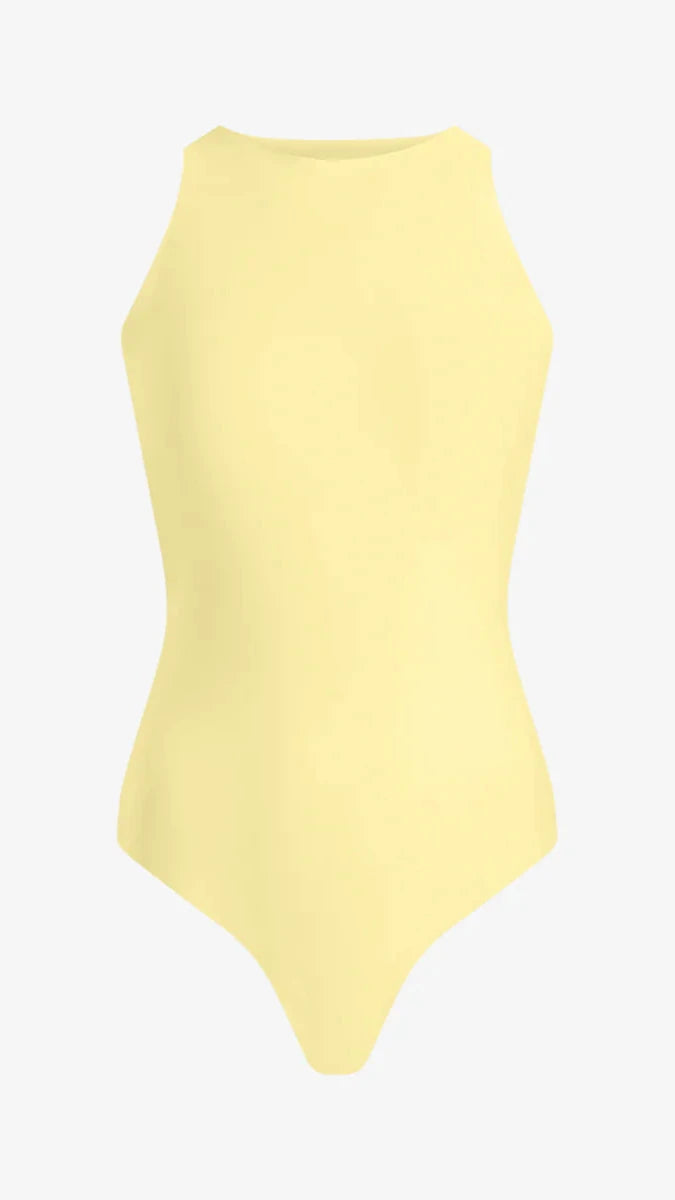 Commando Butter Crew Neck Tank Bodysuit in Sun