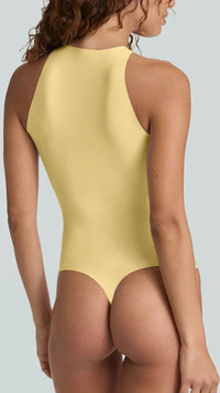Commando Butter Crew Neck Tank Bodysuit in Sun