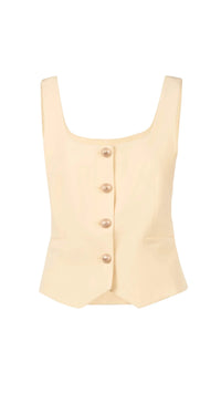 Generation Love Beatriz Crepe Top in Pastel Yellow